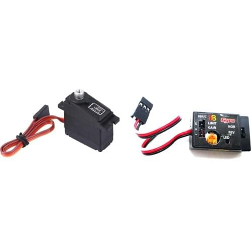 17G 3.5Kg/0.11S Micro-Servo Metal Gear S3019 for WPL1625 & Mini Gyro Gyroscope for WPL D12 1/10 Drift Racing