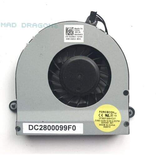 New Emay laptop fan for DELL Alienware 17 M17X R3 R4 CPU Cooling fans 0XVXVH XVXVH GVHX3 0GVHX3