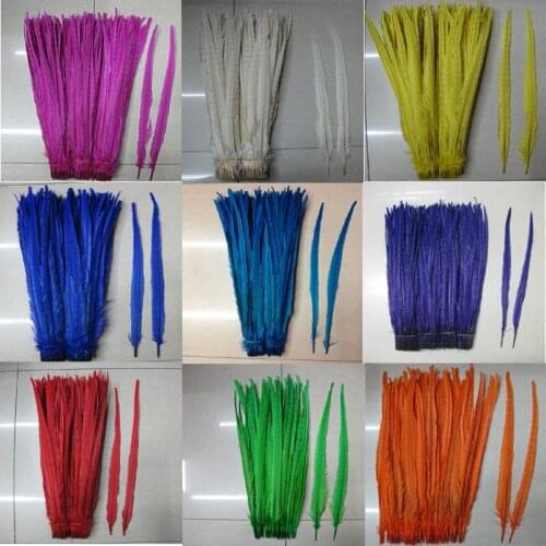 Wholesale 50 PCS/lot beautiful pheasant feather 16-18 inches / 40-45 cm in a variety of color can choose