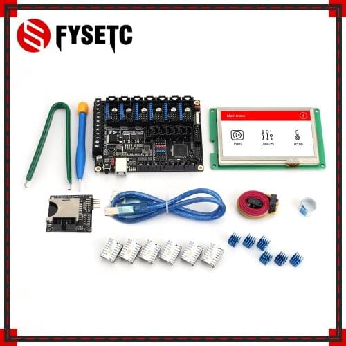FYSETC F6 Board ALL-in-one Electronics Solution F6 V1.3 For 3D Printer CNC Devices+6pcs TMC2100 V1.3 Stepper Motor Driver
