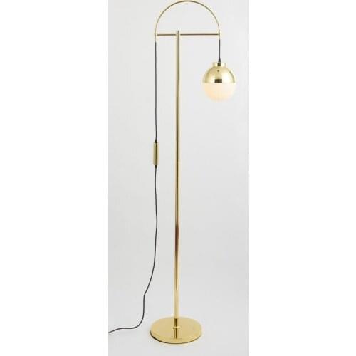 Postmodern Living Room Golden Ball Glass Floor Lamp Planner Model Room Bedside Floor Lamp