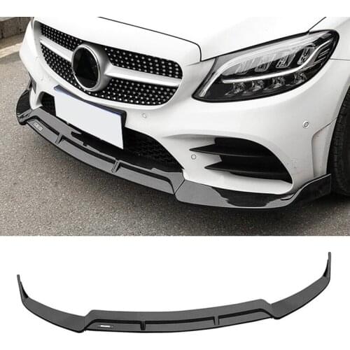3PCS X253 Car Front Bumper Splitter Lip Chin Spoiler Body Kit Diffuser Protector Guard For Mercedes For Benz GLC X253 2016-2019