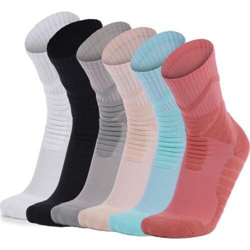 Athletic Basketball Crew Socks Thickened Towel Non-Slip Sweat-absorbent Training Running Basketball Sports Socks Men Women