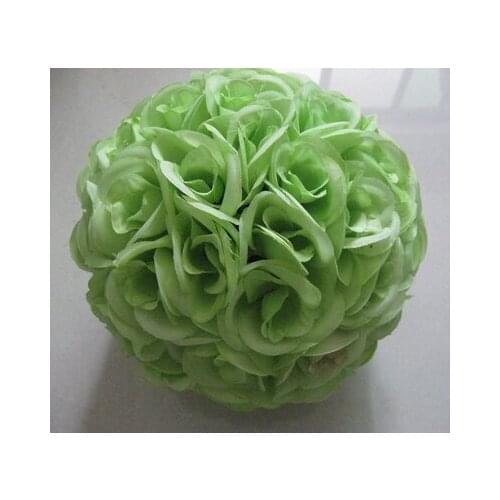 SPR 25cm green rose plastic center wedding flowers balls decorations,factory directly sales
