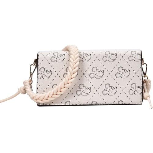 Disney Mickey Mouse girl shoulder bag 2020 summer new cute cartoon small square bag lady shopping bag diagonal bag women bag