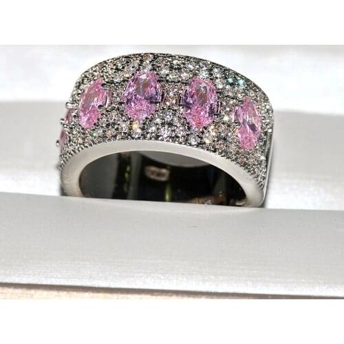 Fashion Rings for Women 925 Silver Jewelry Inlaid AAA Zircon Gemstone Finger Ring Wedding Engagement Promise Party Accessories