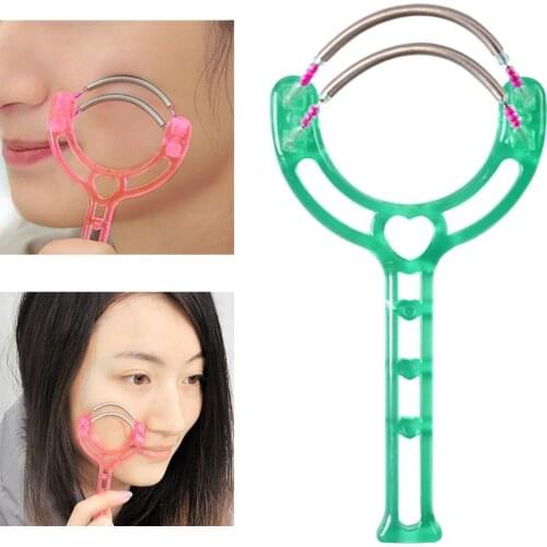 1 PC Plastic Handheld Double Springs Roller Face Hair Removal Epilator Handheld Threading Beauty Epilator Tool