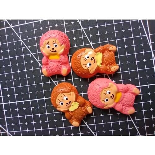 1pcs/lot resin flat back bear cartoon 28mm fairy garden gnome moss terrarium decor crafts bonsai home DIY