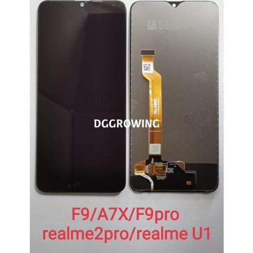 100% Tested 6.3" LCD For OPPO F9 A7X CPH1825 CPH1881 PBBM00 CPH1823 LCD Display Touch Screen Digitizer Assembly