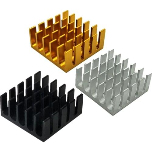 11pcs 22mm*22mm*10mm aluminum routing efficiency radiator heat sink washer video memory thermal block electronic cooling board