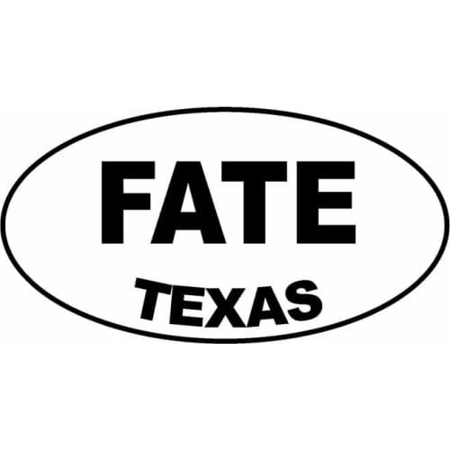 13.5CM*7.2CM FATE TEXAS Car Sticker Vinyl Decal Black Silver C10-01535