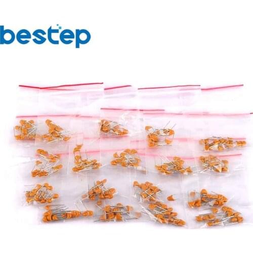 20PF-105(1UF) 50V 18ValuesX12pcs=216pcs Mono Monolithic Capacitors ,Monolithic Ceramic Capacitor Assortment Kit