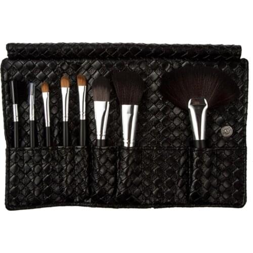 8 Pieces Hight Quality Professional Makeup Tool Kits w/ Black Woven Bag Women Soft Cosmetic Makeup Brushes Set Hot Sale