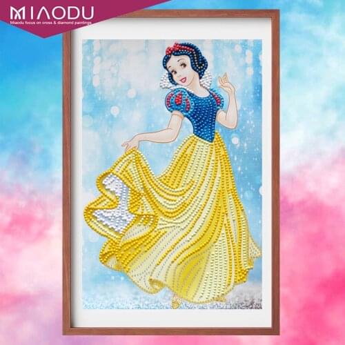 Disney Snow White 5D Diamond Painting Cartoon Princess Diamond Embroidery Cross Stitch Rhinestone Mosaic Home Decor Gift