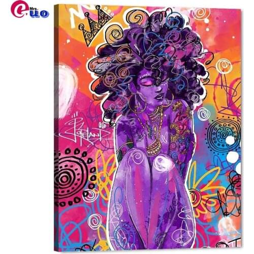 African American Sexy Girl 5d Diy Diamond Painting Full Square/Round Diamond embroidery Queen Egyptian Painting For Children Art