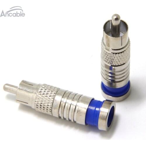 Ancable 2-Pack RG6 Dual/Tri/Quad RCA Compression Connector