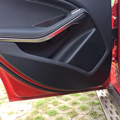 Car Door Anti Kick Pad Protection mat Carbon Fiber Stickers For Mercedes Benz GLA CLA GLC C class W205/E class W213