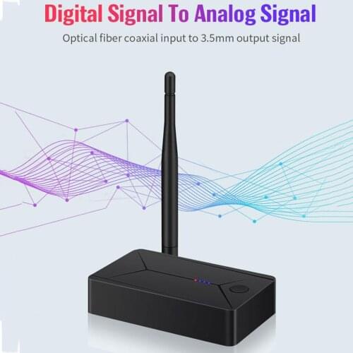 Wireless Adapter Bluetooth 5.0 Audio Transmitter 3.5mm AUX Jack Coaxial Optical Stereo Receiver for TV PC Headphone Speaker