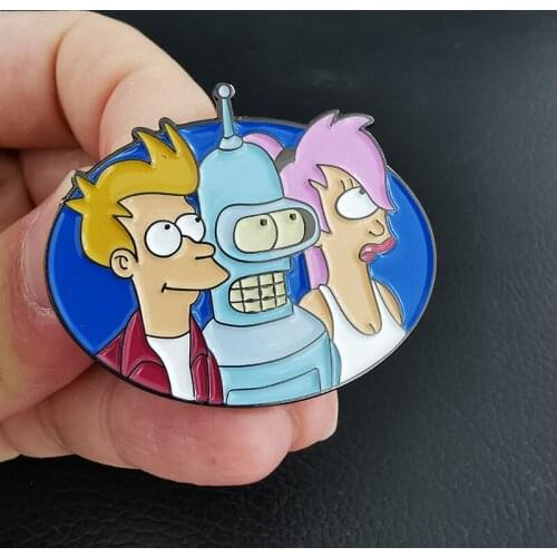 Three Anime Cartoon Characters Brooch Pins Enamel Metal Badges Lapel Pin Brooches Jackets Jeans Fashion Jewelry Accessories