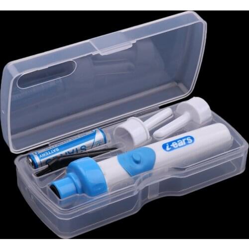 Electric Ear Vacuum Cleaner Wax Dirt Fluid Remover Painless Safe Earpick Soft Tool