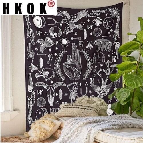 HKOK Natural And People Tapestry Wall Rugs Wall Hanging Fabric Mural Background Cloth Towel Beach Fabric Blanket Dorm Home Decor