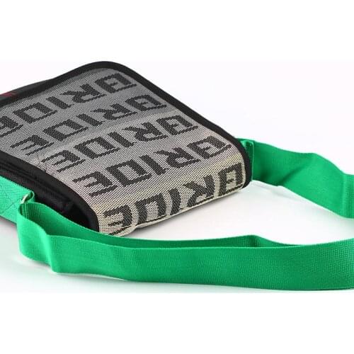 JDM Style Seat Belt Harness Adjustable Racing Fabric Crossbody Bag Travel Bag Small type