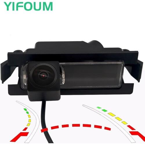 AHD Fisheye Dynamic Trajectory Car Rear View Wireless Camera For Kia K2 Rio Ceed Hatchback/Hyundai Accent Solaris Verna I30