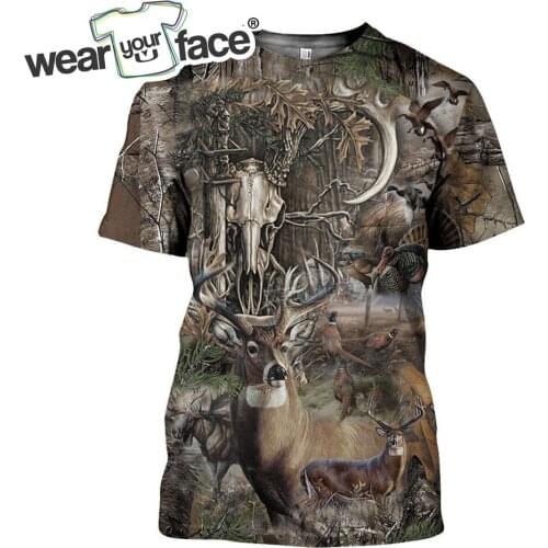 Camo Deer Hunting Art 3D All Over Printed Sweatshirts Zipper Hoodies Casual Tracksuits Shorts Streetwear Vocation Unisex Clothes