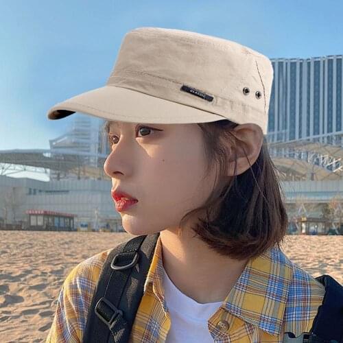 2020 Classic Vintage Flat Top Mens Washed Caps And Sun Proof Quick Drying Hat Adjustable Fitted Baseball Cap For Men Women