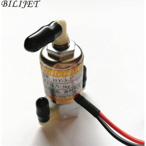 10pcs MICRO Electromagnetic solenoid valve 3 way 24v for Flora Allwin Zhongye Aifa AOTO niprint solvent printer ink valve