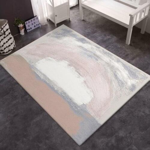 Fashion Nordic Abstract girl pink color carpet living room watercolor door mat bedroom plush rug bathroom floor mat custom made