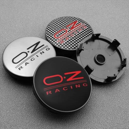 4PCS 60MM OZ Racing Car Wheel Center Hub Caps 56MM Emblem Sticker Decal For Mazda Audi Ford Kia Opel Car Decoration Accessories