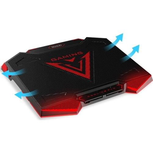 Laptop Cooling Pad for Gaming,Twin turbo Fan,11.6-17.3 Inch Laptop Cooler Fan Stand, 5 High-Speed Adjustable Fans