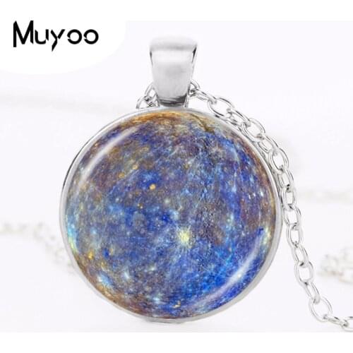 8 Planet of Solar System Necklace Space Pendant Universe Jewelry Astronomy Sweater Necklace Mercury Earth Cosmic Necklace HZ1
