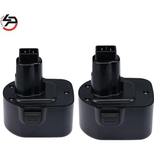 2pcs 12V 2000mAh Replacement PowerTool Battery for Dewalt DC9071 DE9037, DE9071 DE9072 DE9074 DE9075 DW9071 Ni-CD Batteries