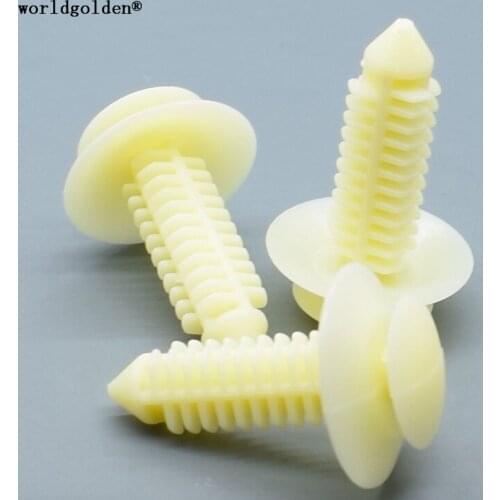 Worldgolden 100pcs auto fasteners Trim Panel Retainer for GM 10143422,Ford N805612-S100 AMC 8934-202-599