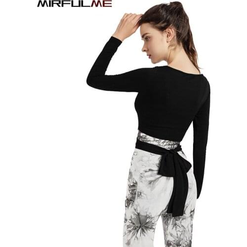 Women Long Sleeve Sport T-Shirt Quick Dry Slim Bandage Yoga Shirt Fitness Running Sweatshirt Girls Gym Workout Tops Dance Blouse