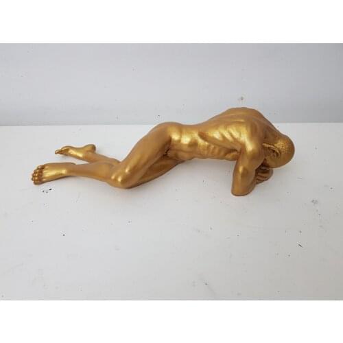 AROSE LYING MAN GOLD HOME OFFICE DECOR