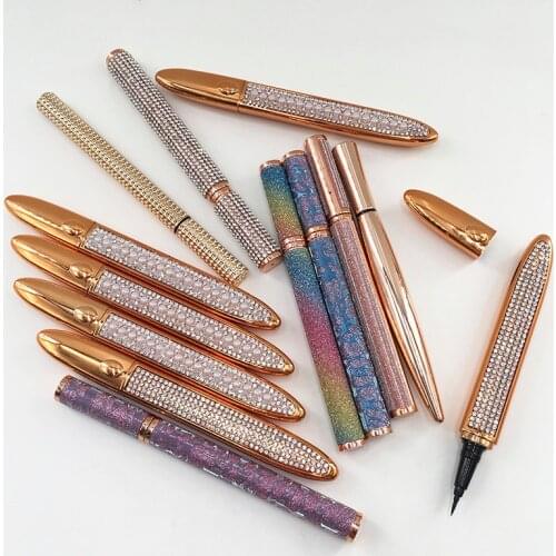 1pcs Magic Self-adhesive Eyeliner Pen Glue-free Magnetic-free for False Eyelashes No Blooming Eye Liner Pencil