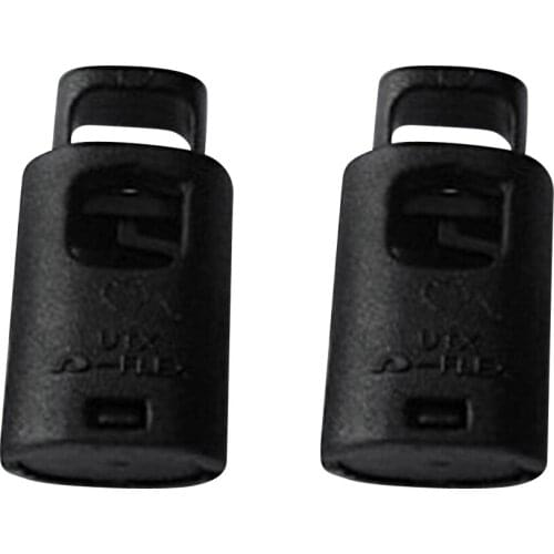2pcs Paracord Cord Lock Clip Clamp Buckle Toggle 1 hole Toggle Stopper for Tactical Military Shoe Cord Stops