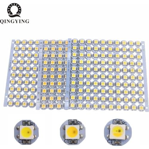 50pcs-100pcs SK6812 WWA SMD5050 LED Chip DC5V Built-in IC With 10mm Diameter White PCB Board Heatsink White Warm White Amber