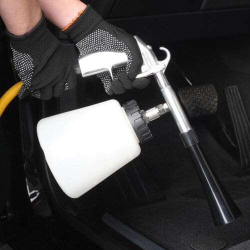 High Pressure Car Cleaning Machine Car Interior Seat Dry Cleaning Gun Wash Spray Brushcompressed Air Kinetic Energy Drive Tools