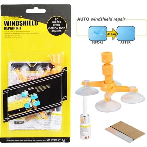 Car DIY Windshield Repair Kit Auto Glass Windscreen Repair Tools Set