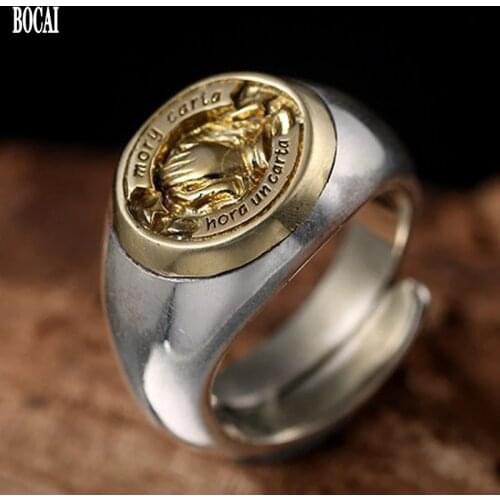 Серебряные кольца для мужчин BOCAI China At AliExpress