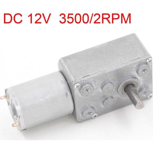DC Worm Motor Reducer JSX1650-370 DC 12V 3500/2RPM Gear Box Motor
