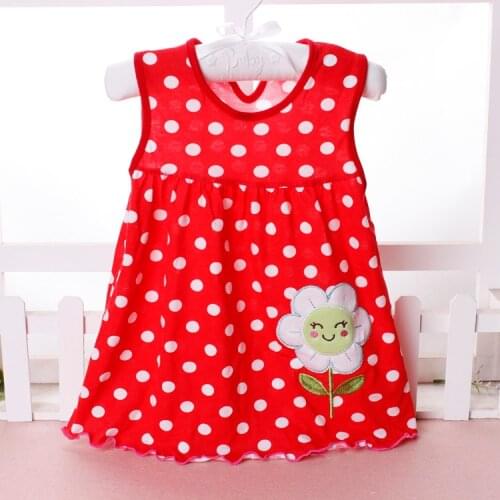 Top Quality Baby Dresses 2018 Princess 0-2years Girls Dress Cotton Clothing Dress Summer Girls Clothes Low Price