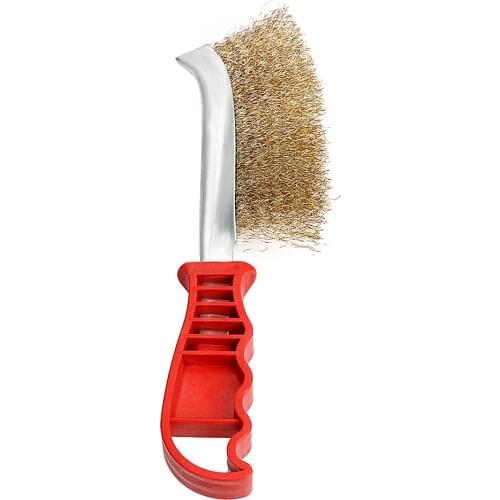 DIYWORK Multi Purpose Hand Copper Wire Brush Rust Paint Metal Remover Corrosion Brush Cleaning Tool