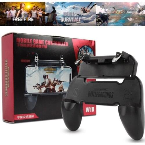 For 4.7-6.5 Inch Mobile Game Controller Compatible with PUBG-Six-Finger-Game Controller with Gaming Trigger Aim +Fire Trigger