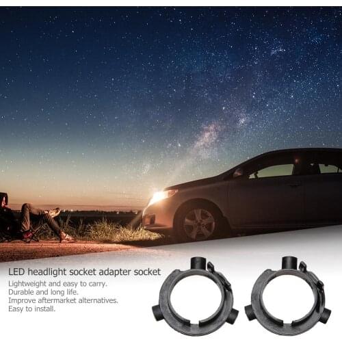 2PCS 1 OPP bag H7 LED Headlight Bulb Holders Adapters Socket for Hyundai Veloster KIA LED Headlamp Socket Adapter Sockets