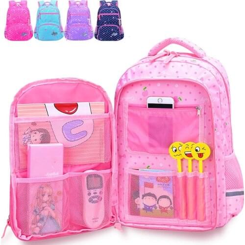 Girls Sweet Floral School Bags Large Capacity Cartoon Backpack For Teenagers Bagpack Children Student Primary School Backpacks